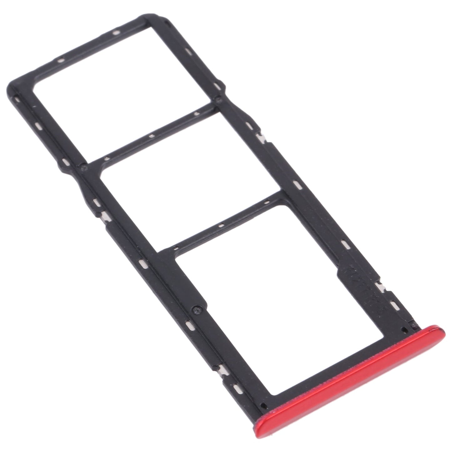 For OPPO Realme C3 RMX2027, RMX2020, RMX2021  SIM Card Tray + SIM Card Tray + Micro SD Card Tray (Red)