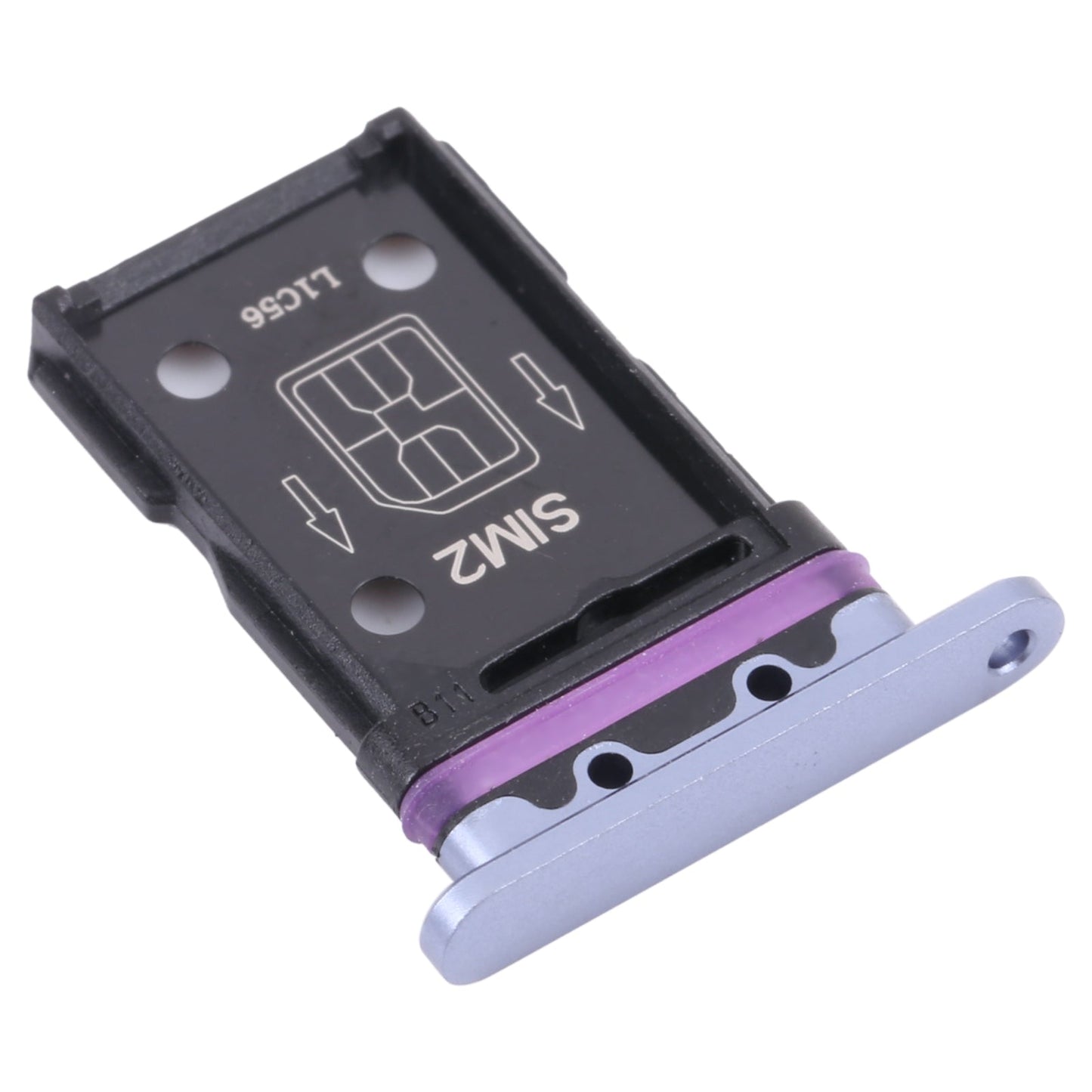 For OPPO Realme X50 Pro 5G RMX2075, RMX2071, RMX2076  SIM Card Tray + SIM Card Tray (Silver)