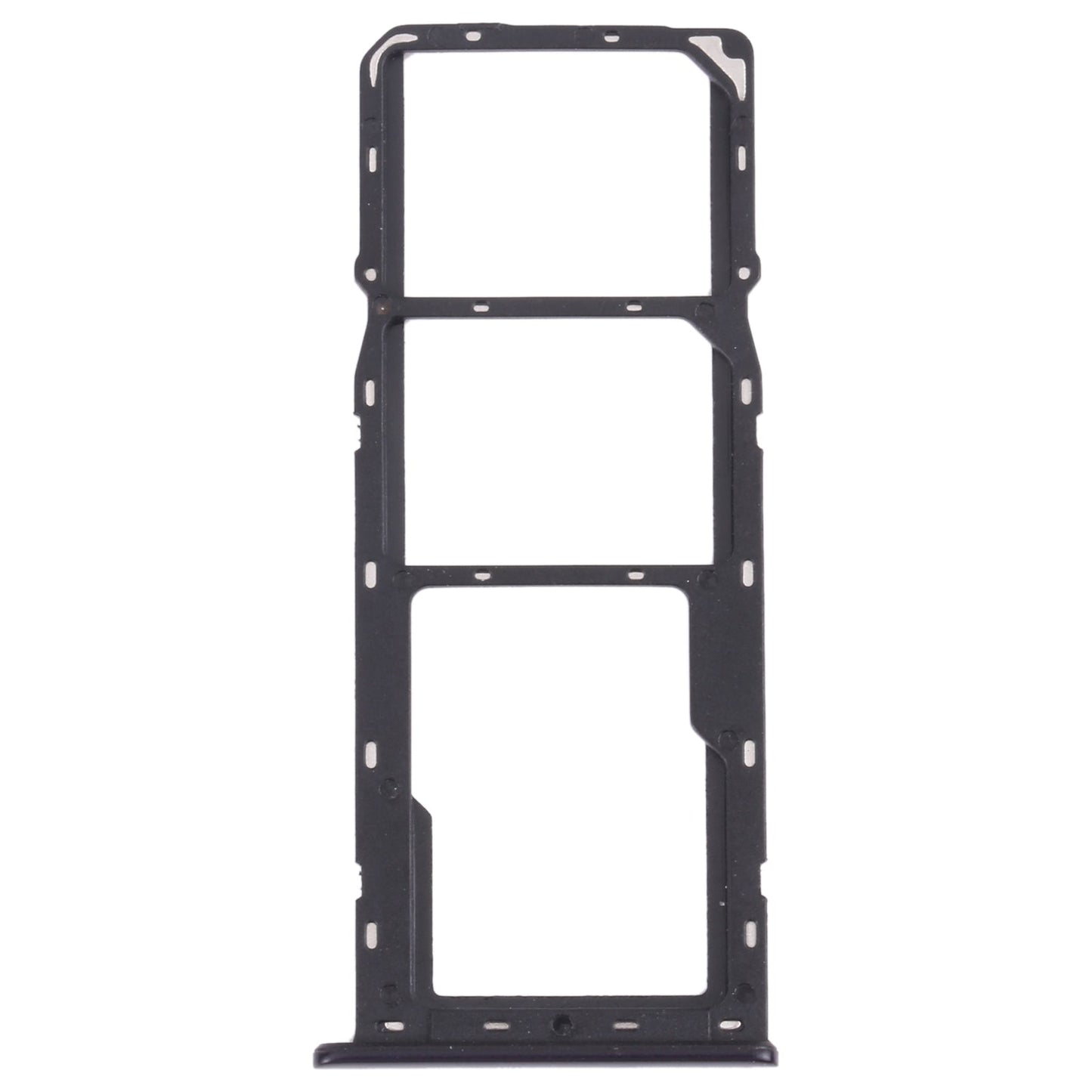 For OPPO A12 CPH2083, CPH2077  SIM Card Tray + SIM Card Tray + Micro SD Card Tray (Black)