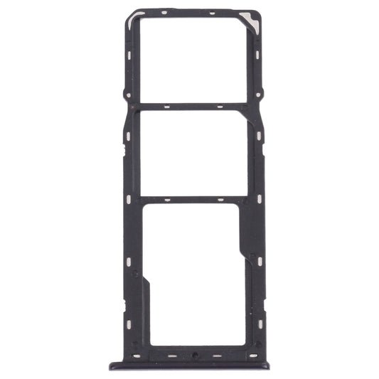 For OPPO A12 CPH2083, CPH2077  SIM Card Tray + SIM Card Tray + Micro SD Card Tray (Black)