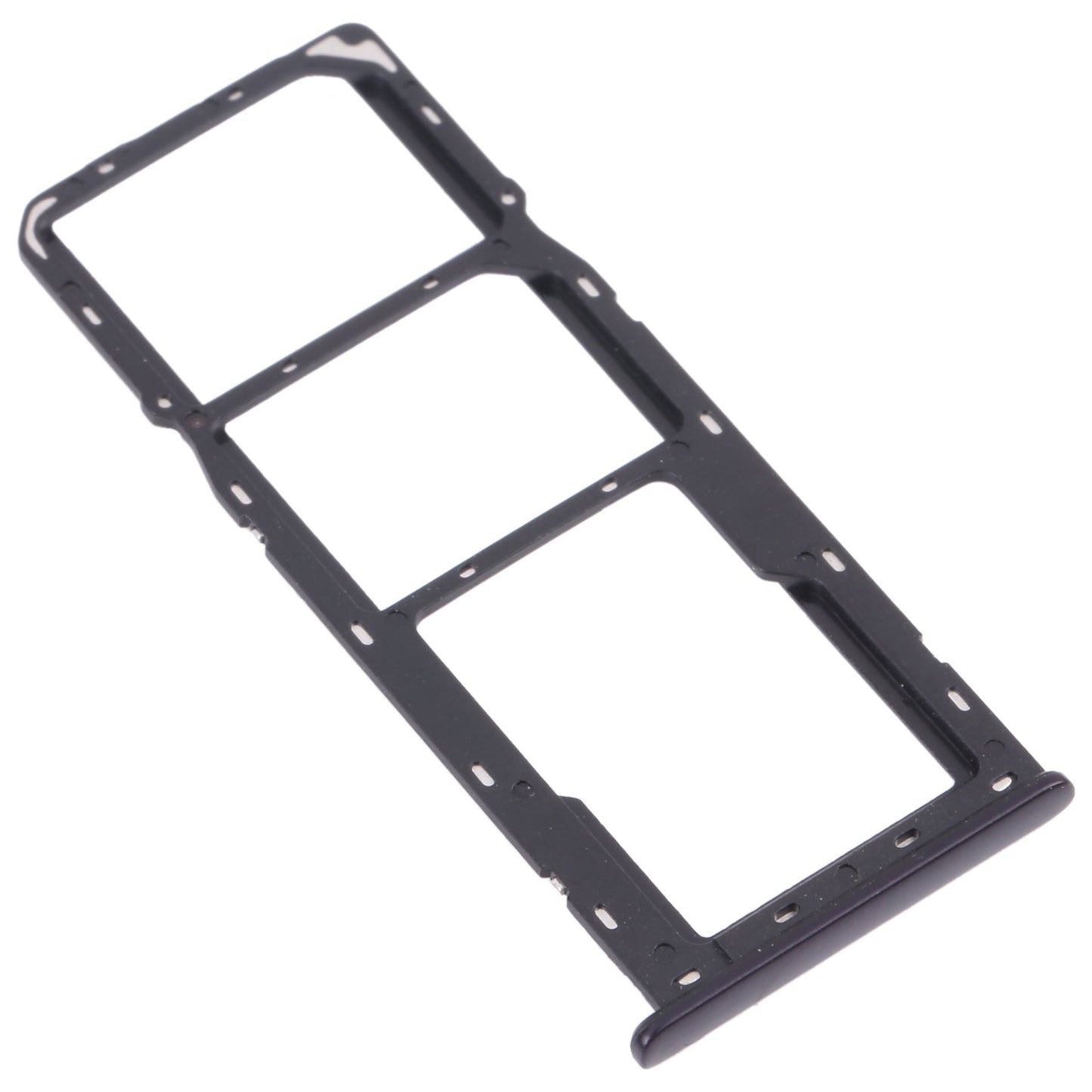 For OPPO A12 CPH2083, CPH2077  SIM Card Tray + SIM Card Tray + Micro SD Card Tray (Black)