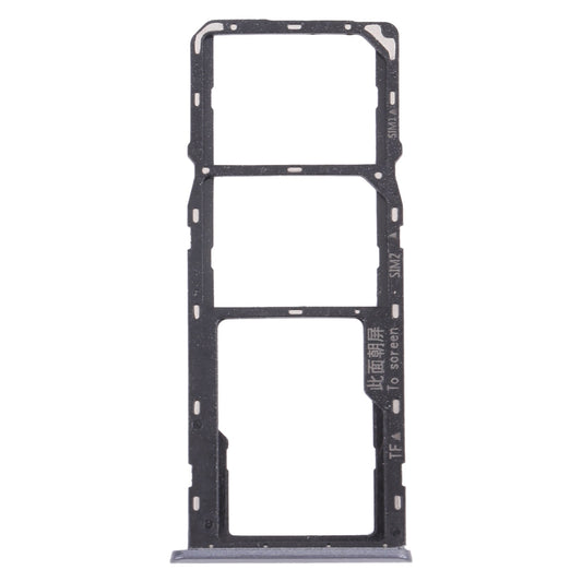 For OPPO Realme 6  SIM Card Tray + SIM Card Tray + Micro SD Card Tray (Black)