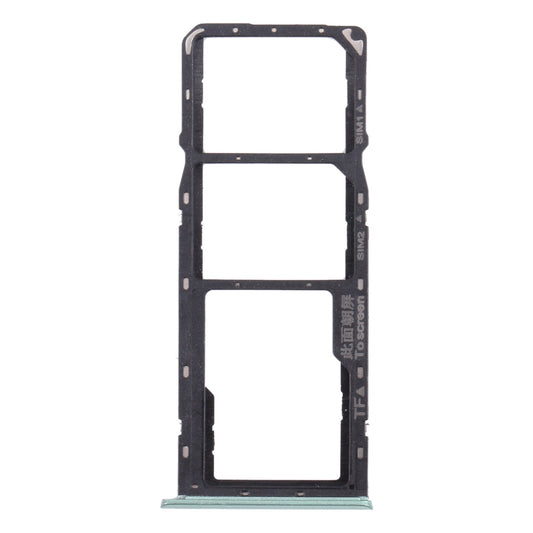 For OPPO Realme 7i (Global)  SIM Card Tray + SIM Card Tray + Micro SD Card Tray (Green)