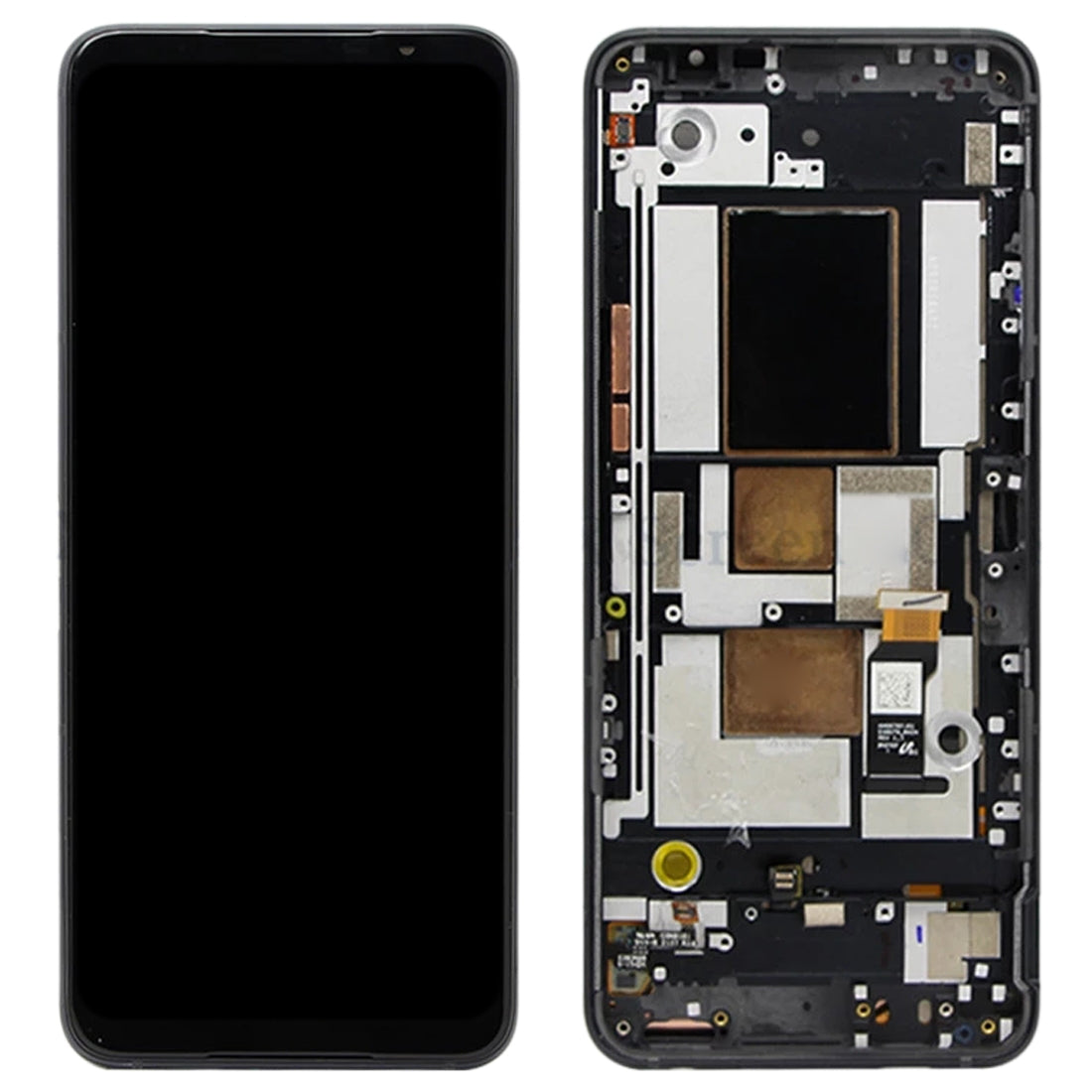 Original AMOLED LCD Screen for Asus ROG Phone 5 ZS673KS 1B048IN I005DB I005DA Digitizer Full Assembly with Frame?Black)