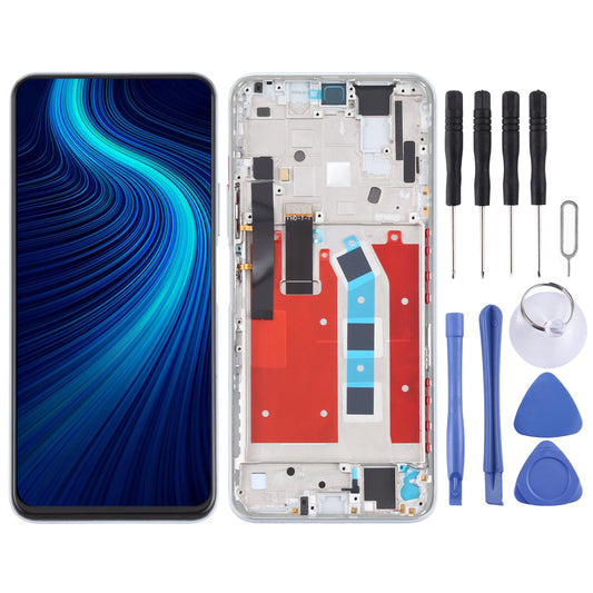 OEM LCD Screen for Honor X10 Pro Digitizer Full Assembly with Frame(Silver)
