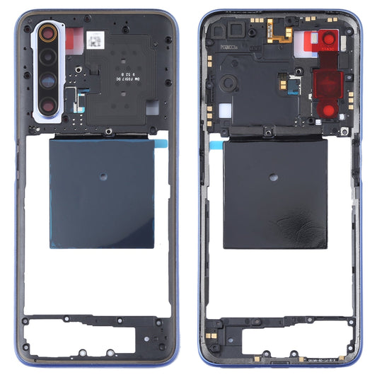 For Realme X50 5G China RMX2051, RMX2025 / Realme X50m 5G Original Middle Frame Bezel Plate(Baby Blue)