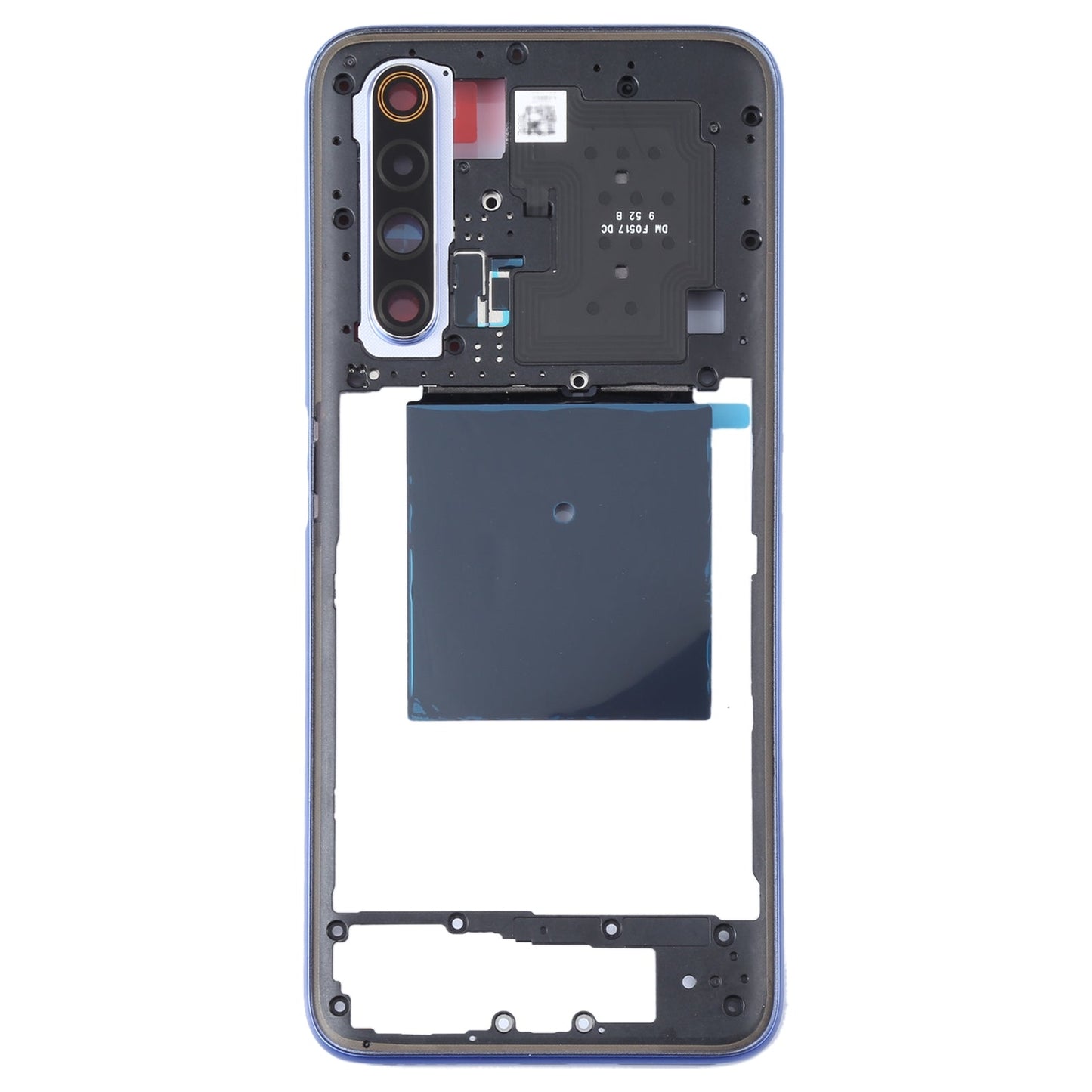 For Realme X50 5G China RMX2051, RMX2025 / Realme X50m 5G Original Middle Frame Bezel Plate(Baby Blue)