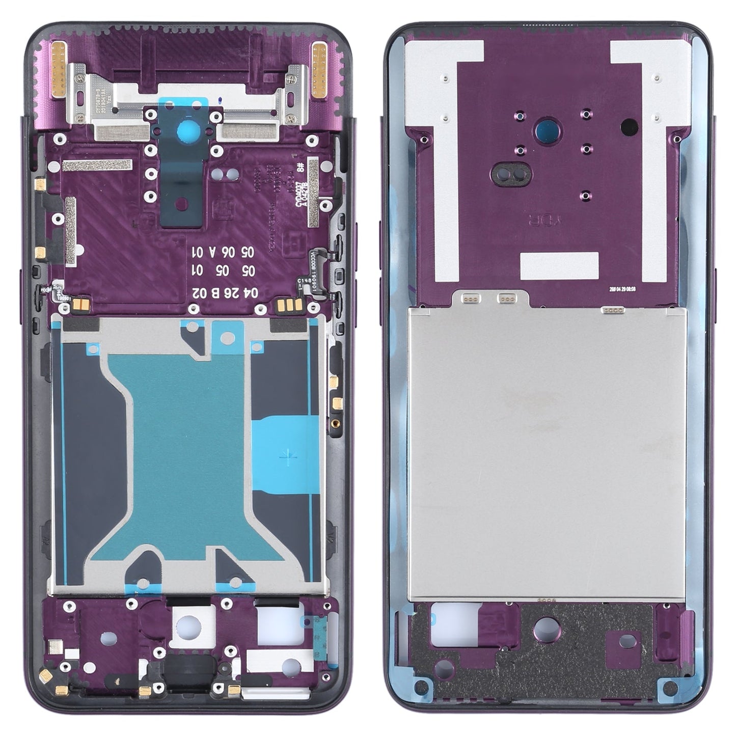 For OPPO Find X CPH1871, PAFM00 Original Middle Frame Bezel Plate (Red)