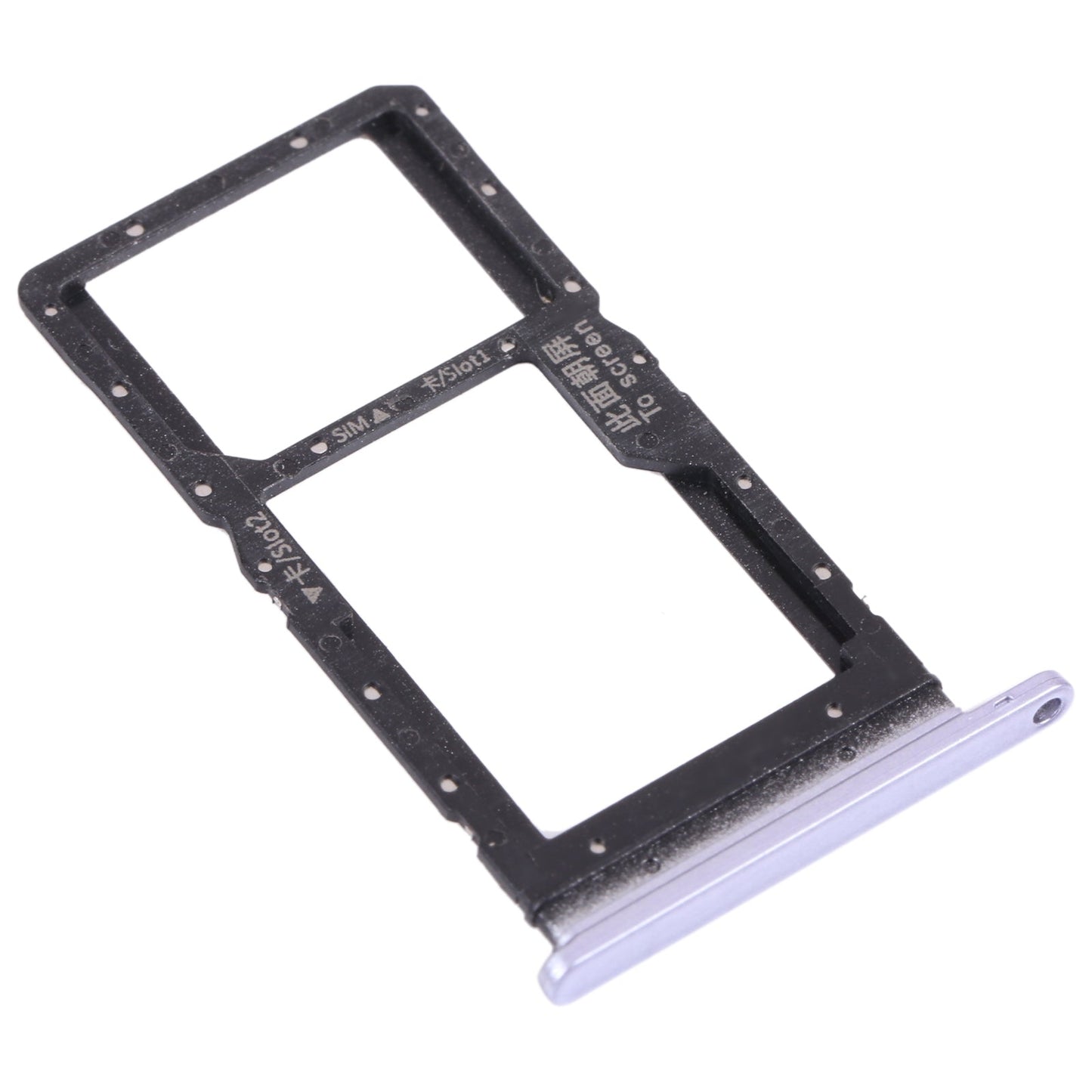 SIM Card Tray + SIM Card Tray / Micro SD Card Tray for Honor play 5T (Purple)