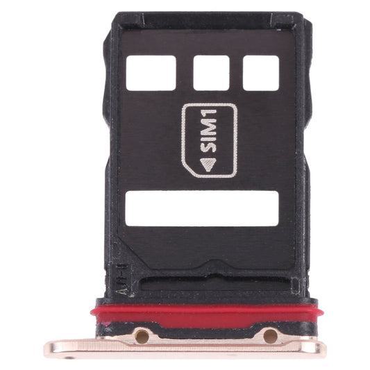 SIM Card Tray + NM Card Tray for Huawei Mate 40 Pro+ (Gold)