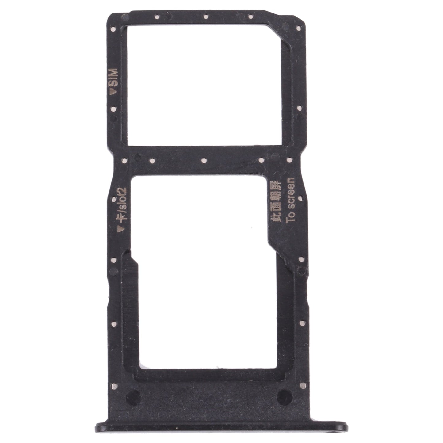 SIM Card Tray + SIM Card Tray / Micro SD Card Tray for Huawei Enjoy 20 5G (Black)