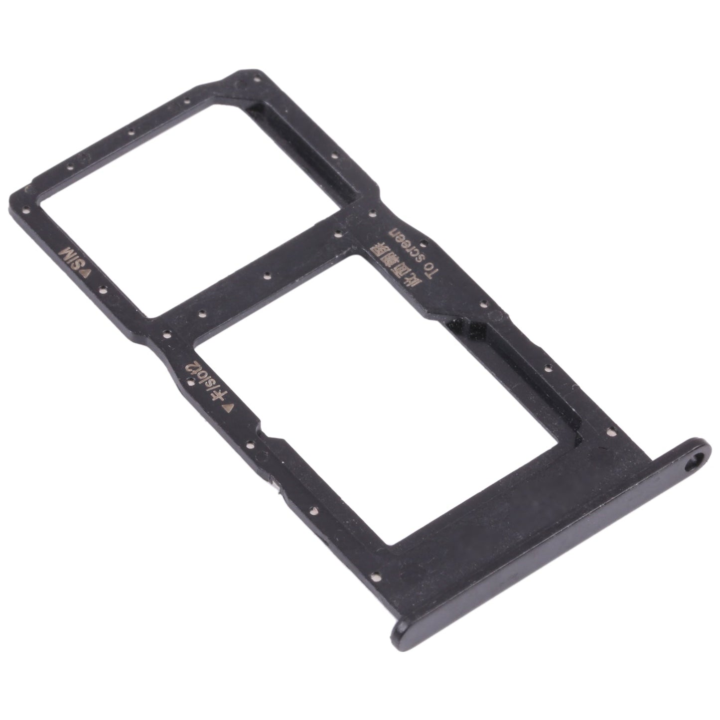 SIM Card Tray + SIM Card Tray / Micro SD Card Tray for Huawei Enjoy 20 5G (Black)
