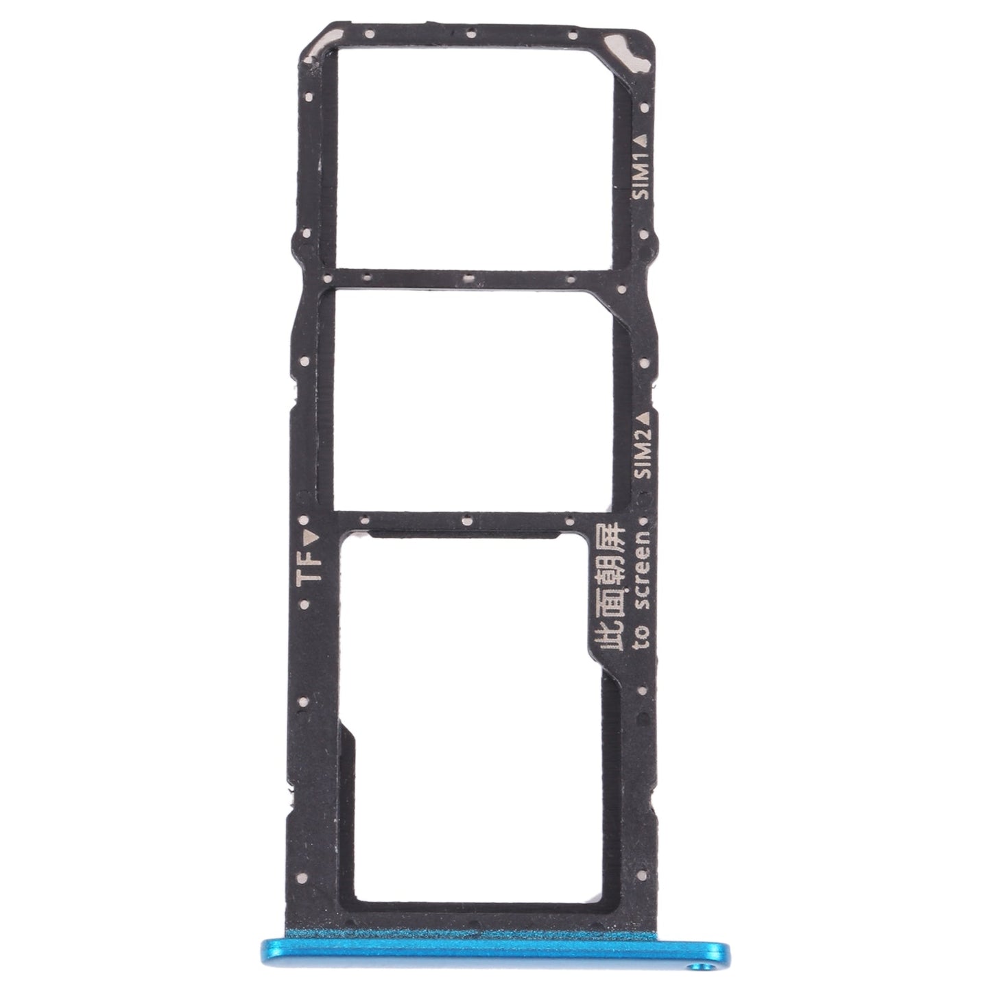 SIM Card Tray + SIM Card Tray + Micro SD Card Tray for Honor 9A(Green)