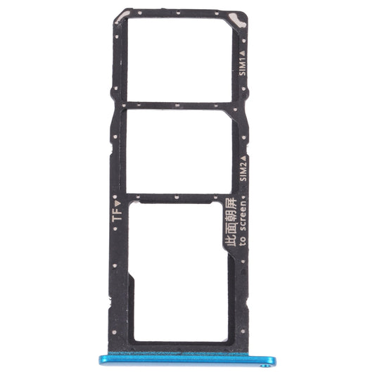 SIM Card Tray + SIM Card Tray + Micro SD Card Tray for Honor 9A(Green)