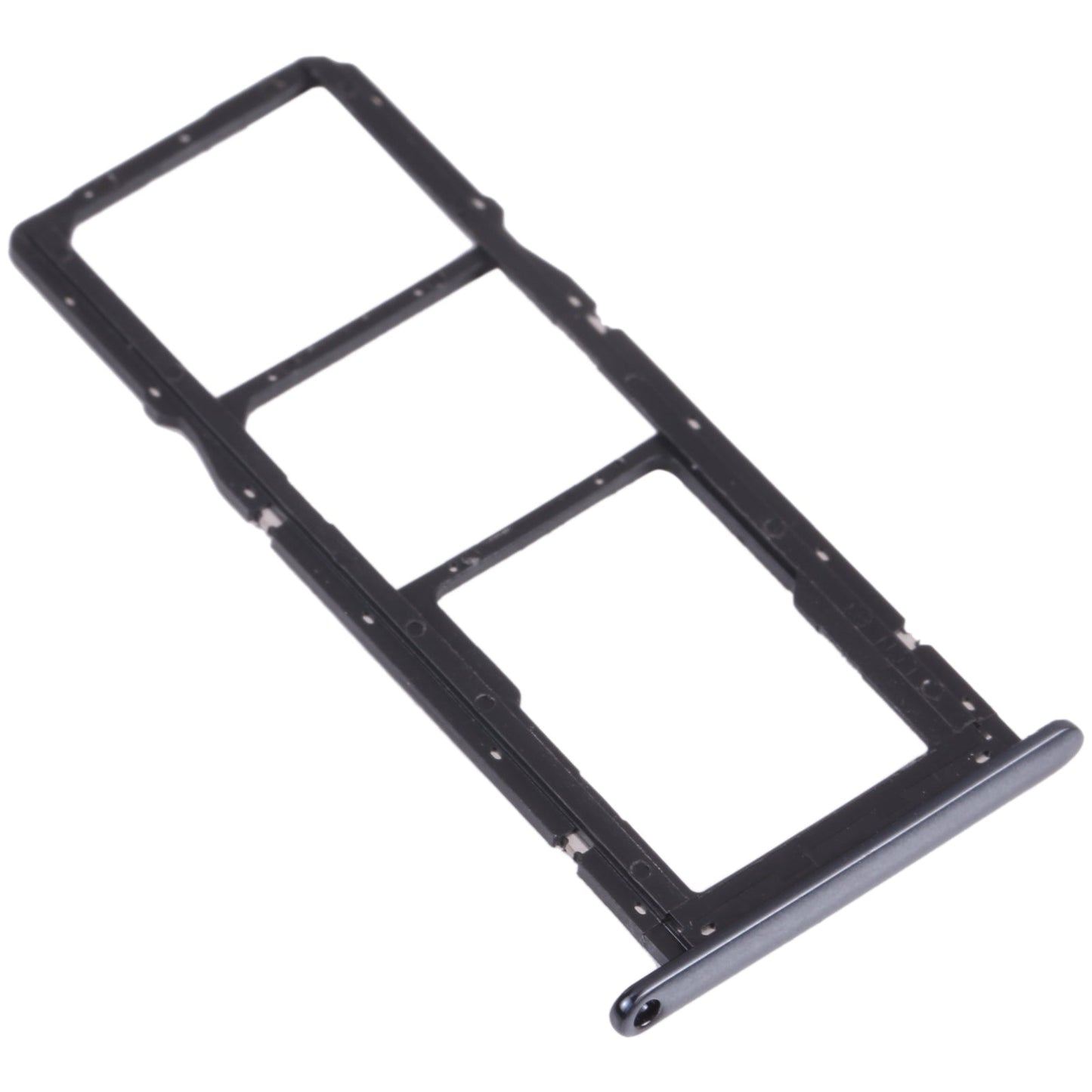 SIM Card Tray + SIM Card Tray + Micro SD Card Tray for Huawei Y6 Prime (2018) (Black)
