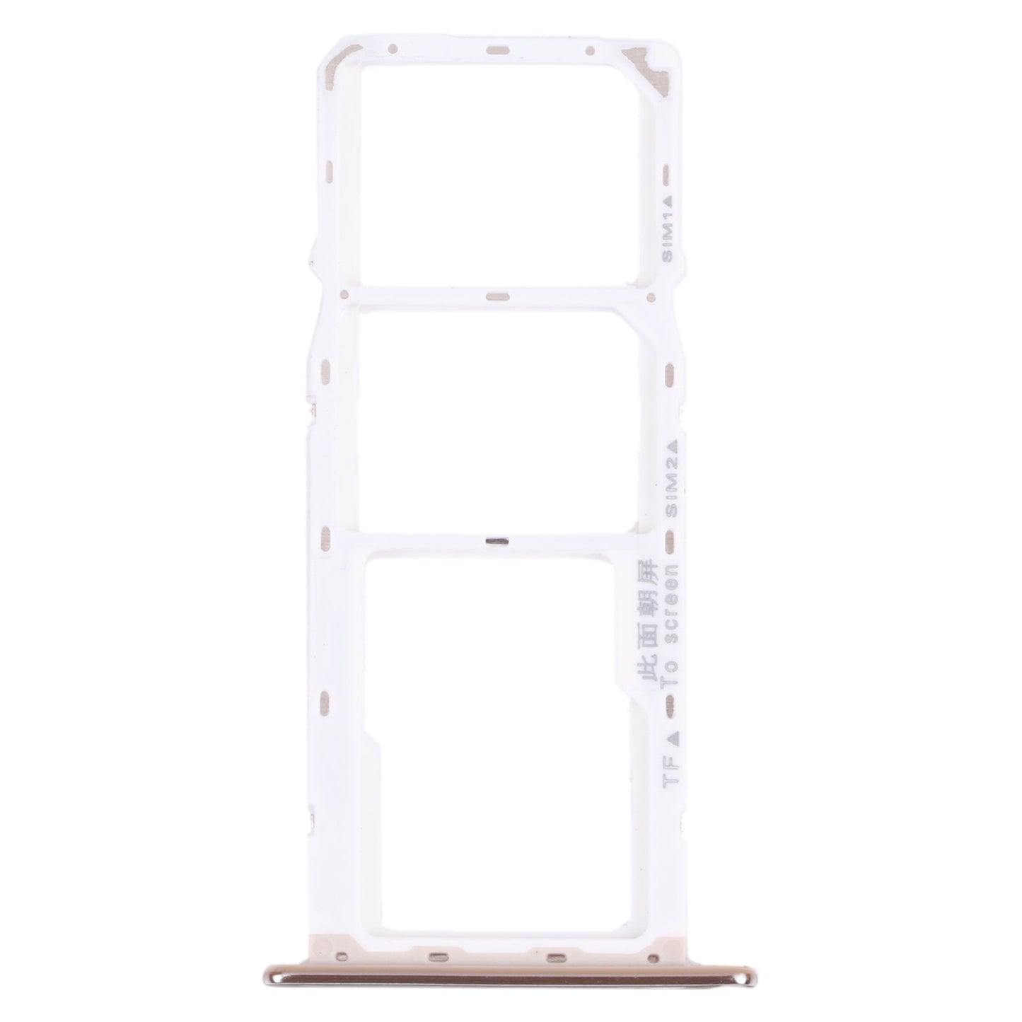 SIM Card Tray + SIM Card Tray + Micro SD Card Tray for Huawei Y6 Prime (2018) (Silver)
