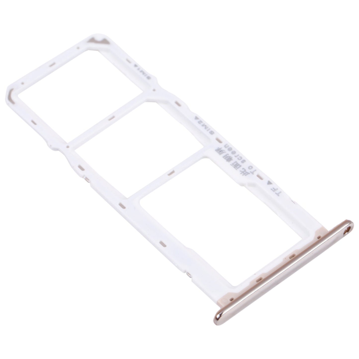 SIM Card Tray + SIM Card Tray + Micro SD Card Tray for Huawei Y6 Prime (2018) (Silver)