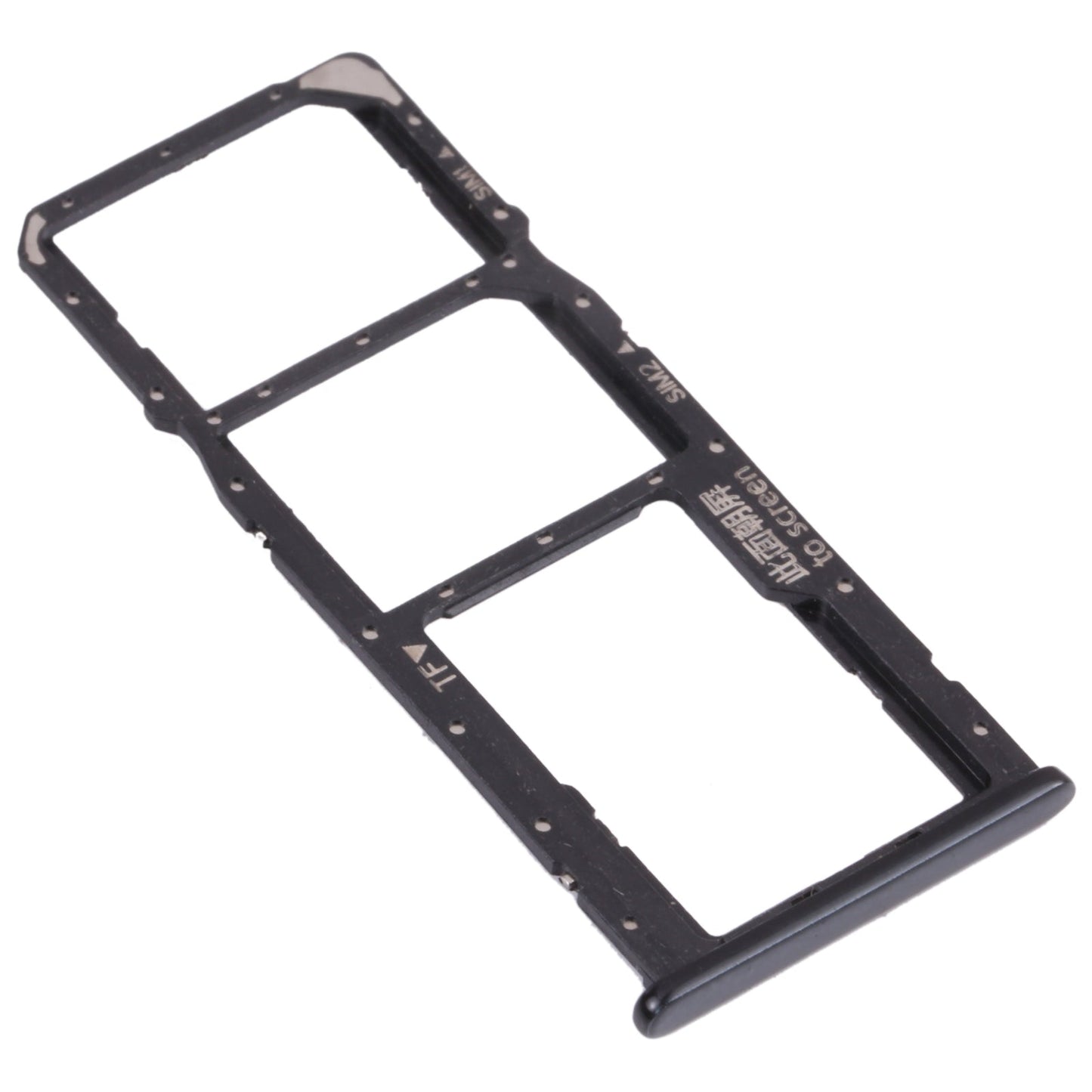 SIM Card Tray + SIM Card Tray + Micro SD Card Tray for Huawei Y7 (2018) (Black)