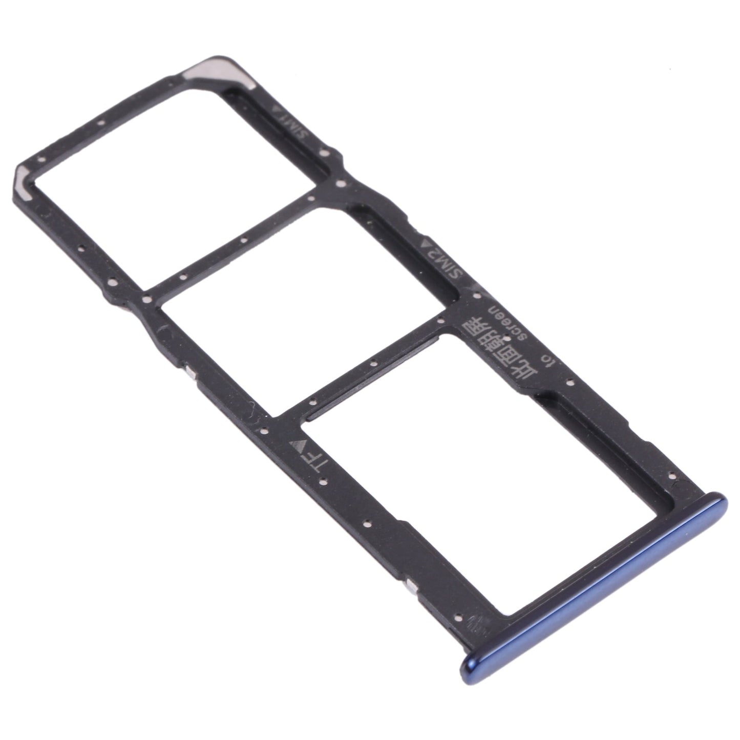 SIM Card Tray + SIM Card Tray + Micro SD Card Tray for Huawei Y7 (2018) (Blue)