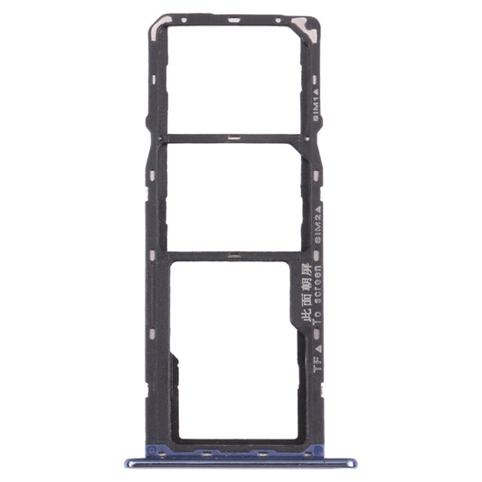 SIM Card Tray + SIM Card Tray + Micro SD Card Tray for Huawei Y6 (2018) (Blue)