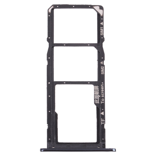 SIM Card Tray + SIM Card Tray + Micro SD Card Tray for Huawei Enjoy 8e (Black)
