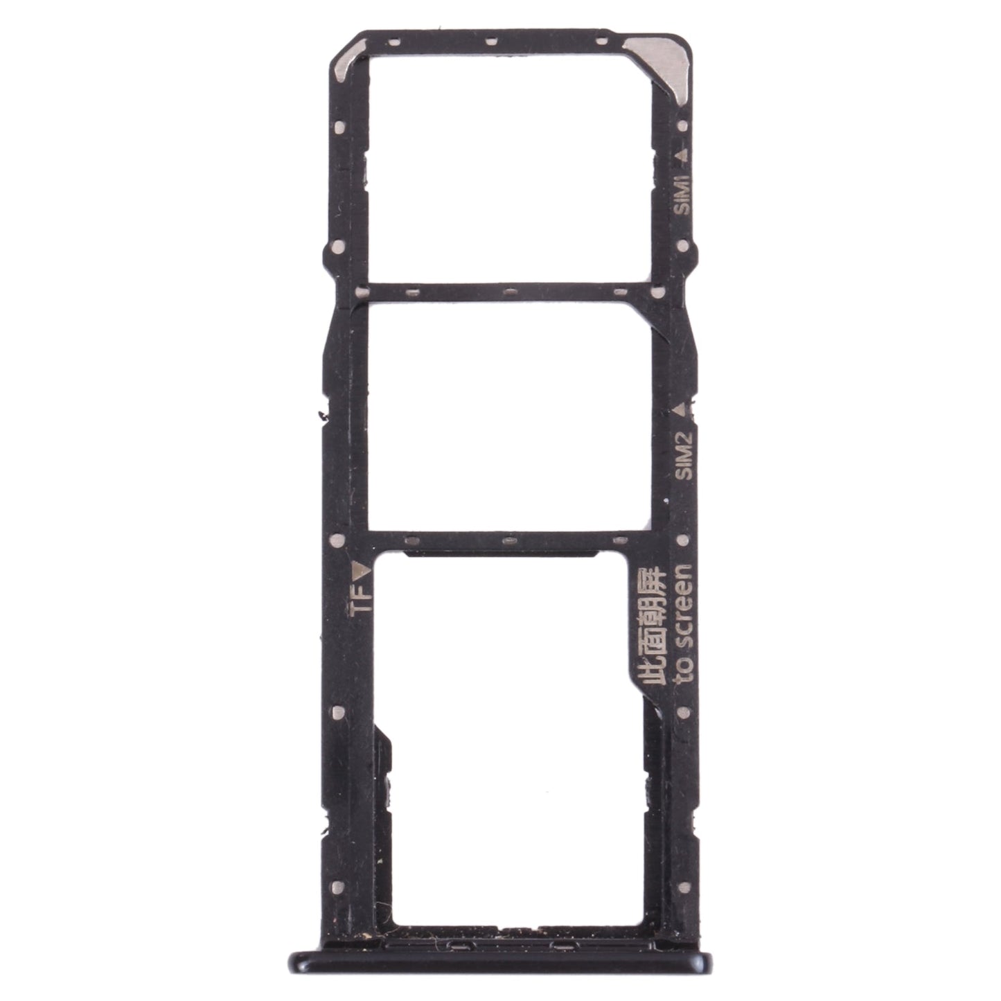 SIM Card Tray + SIM Card Tray + Micro SD Card Tray for Huawei Nova 2 Lite / Y7 Prime (2018) (Black)