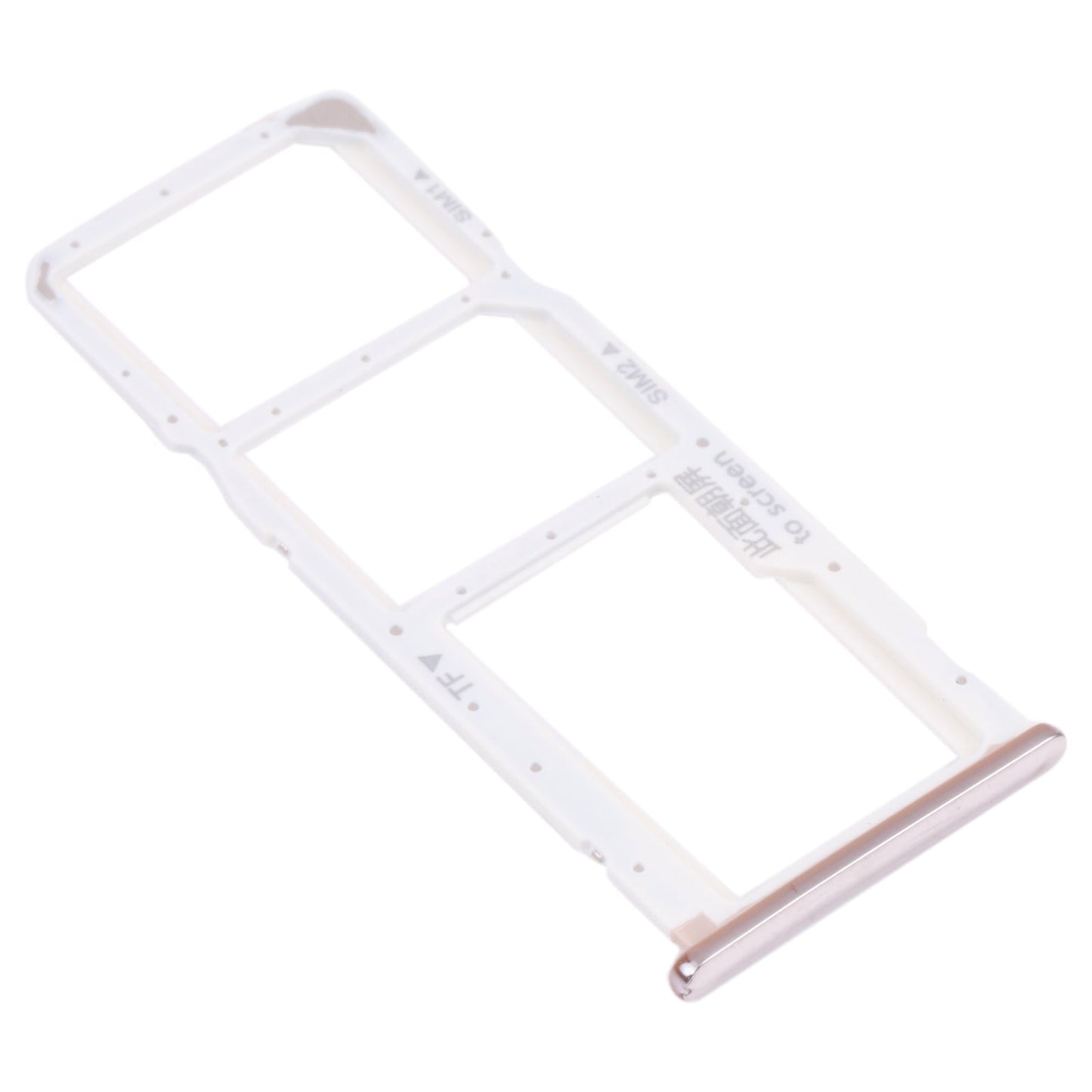 SIM Card Tray + SIM Card Tray + Micro SD Card Tray for Huawei Nova 2 Lite / Y7 Prime (2018) (Silver)