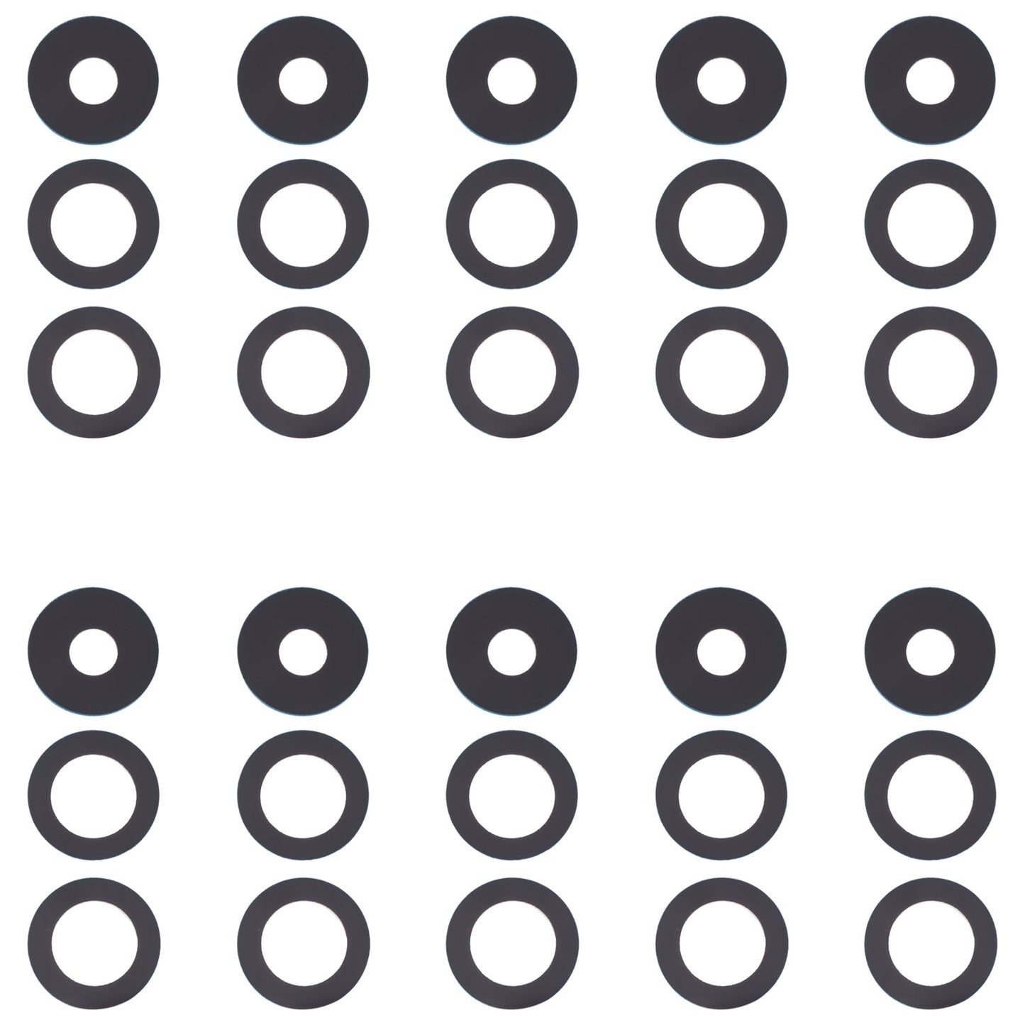 For OPPO Reno6 4G / Reno6 5G / Reno6 Z 10pcs Back Camera Lens