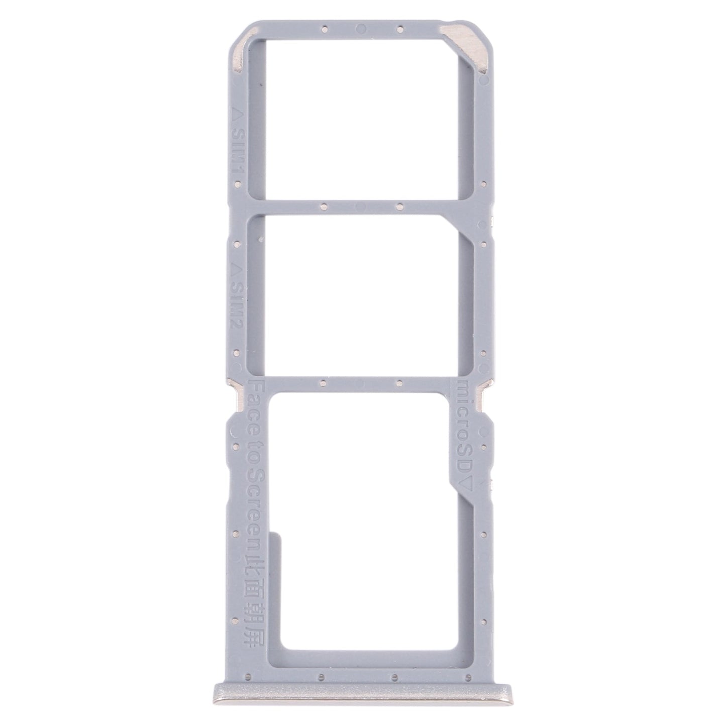 For OPPO A16 / A16S CPH2269 CPH2271  SIM Card Tray + SIM Card Tray + Micro SD Card Tray (Gold)