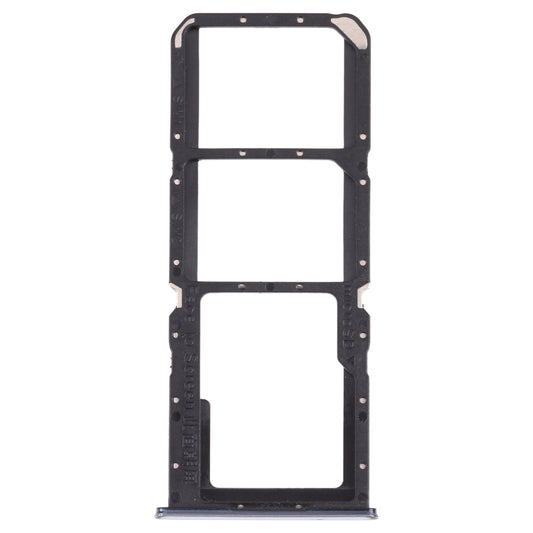 For OPPO A74 5G CPH2197 CPH2263  SIM Card Tray + SIM Card Tray + Micro SD Card Tray (Silver)