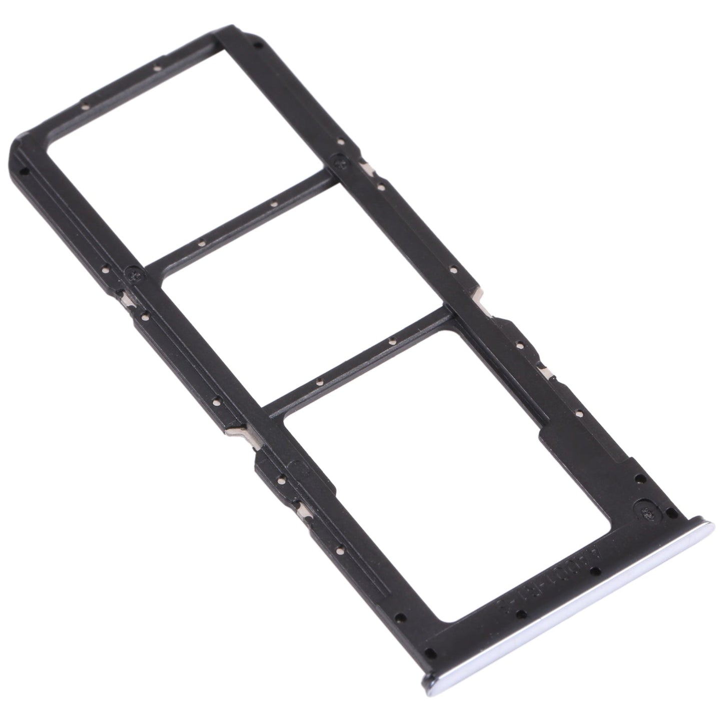 For OPPO A74 5G CPH2197 CPH2263  SIM Card Tray + SIM Card Tray + Micro SD Card Tray (Silver)