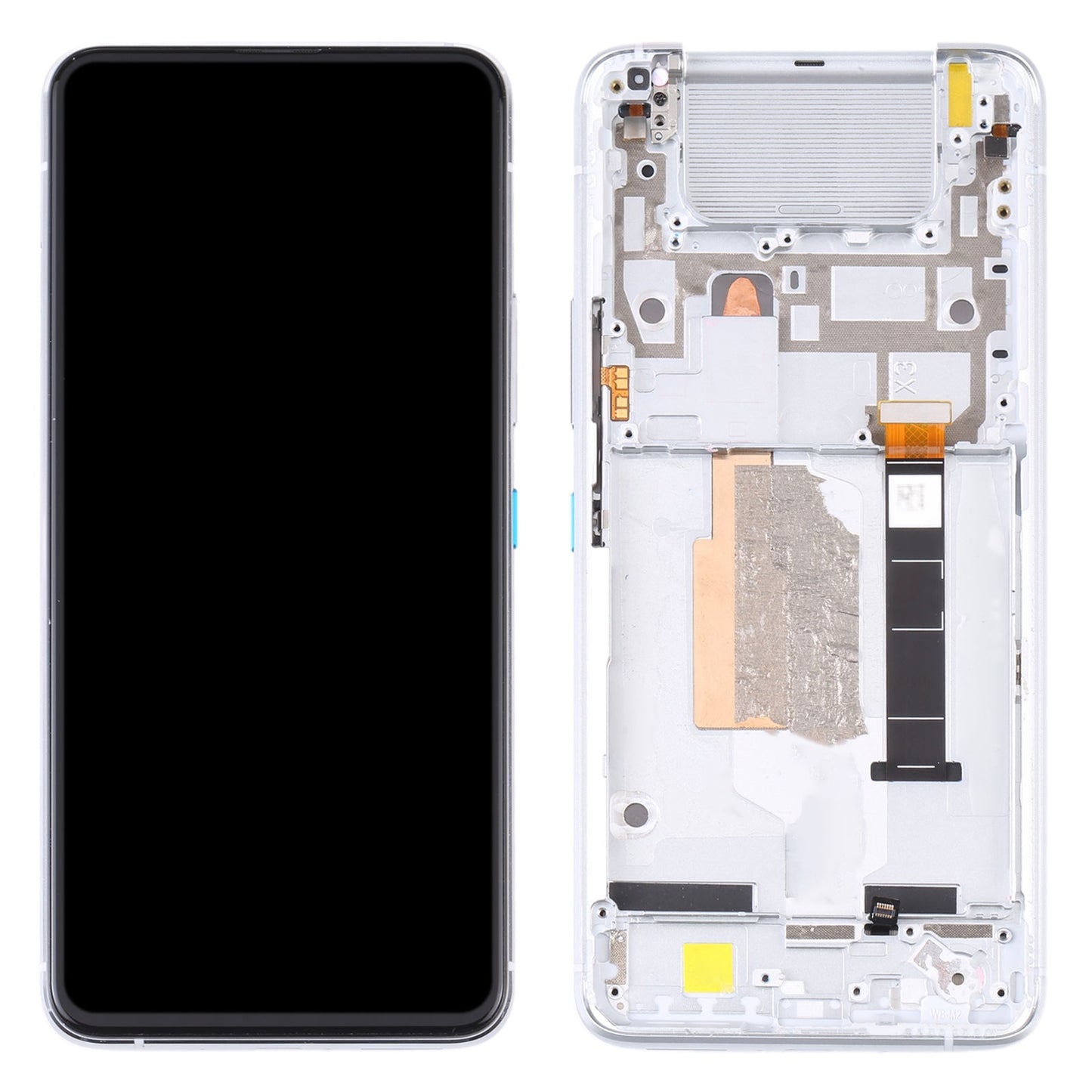 Original LCD Screen for Asus Zenfone 8 Flip ZS672KS Digitizer Full Assembly with Frame?Silver)