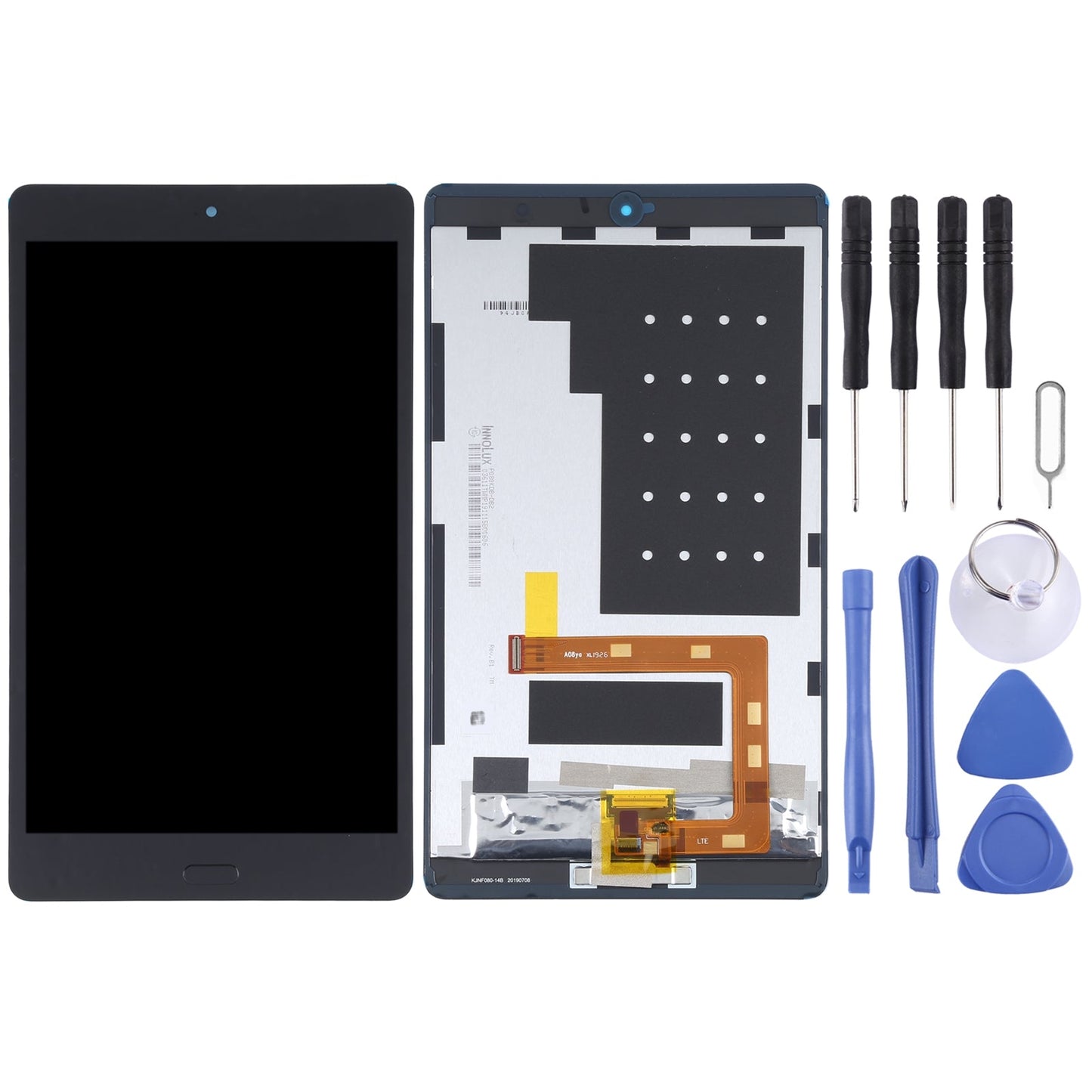 Original LCD Screen for Huawei MediaPad M3 Lite 8.0 CPN-W09 Digitizer Full Assembly with Fingerprint(Black)