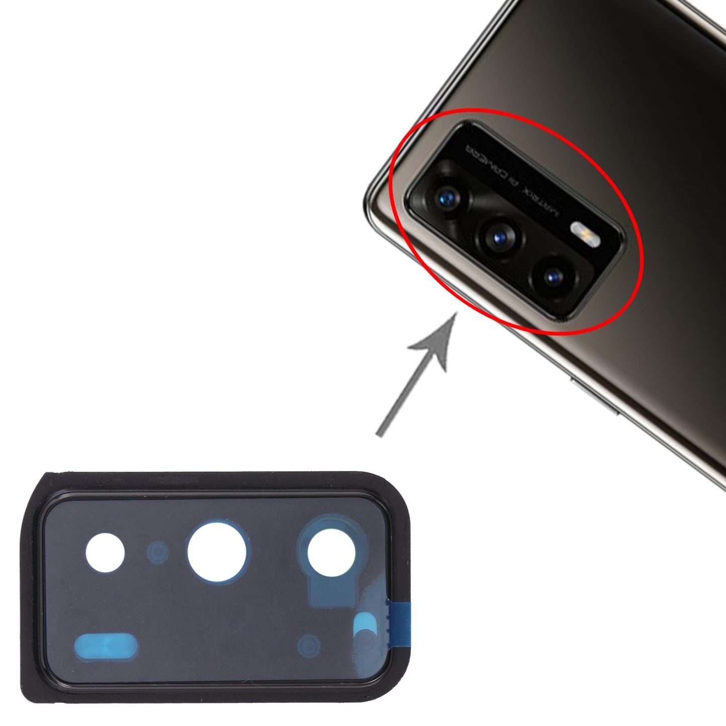 For OPPO Realme X7 Pro Ultra RMX3115 Back Camera Lens Frame