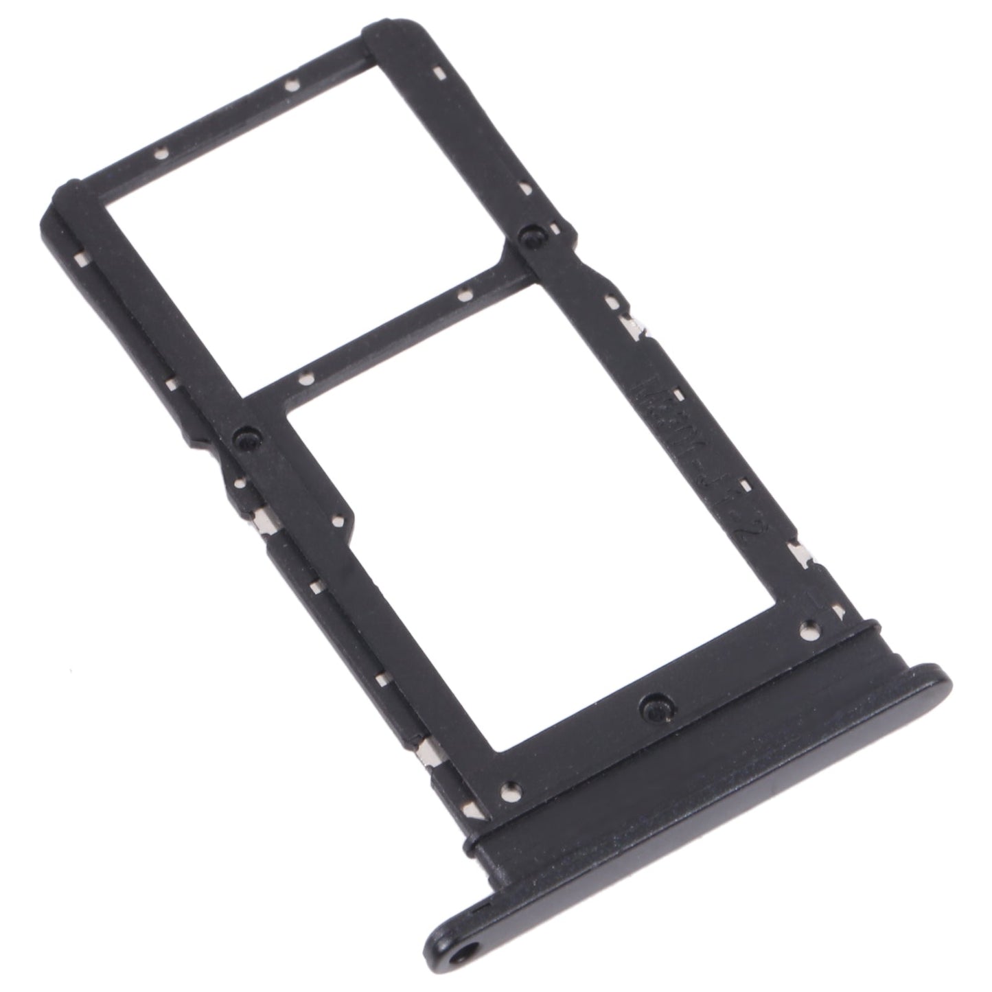SIM Card Tray + SIM Card Tray / Micro SD Card Tray for Honor Play 30 Plus(Black)