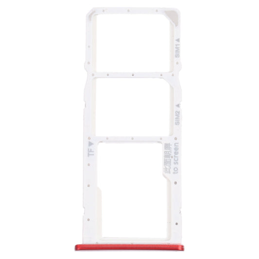 SIM Card Tray + SIM Card Tray + Micro SD Card Tray for Honor 7C (Red)