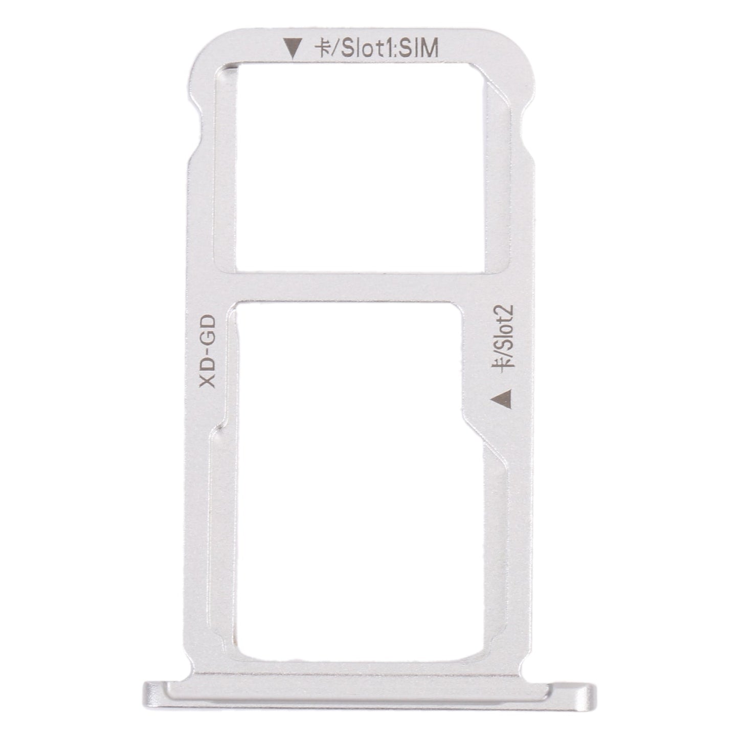 SIM Card Tray + SIM Card Tray / Micro SD Card Tray for Honor Mate 9 Lite (Silver)