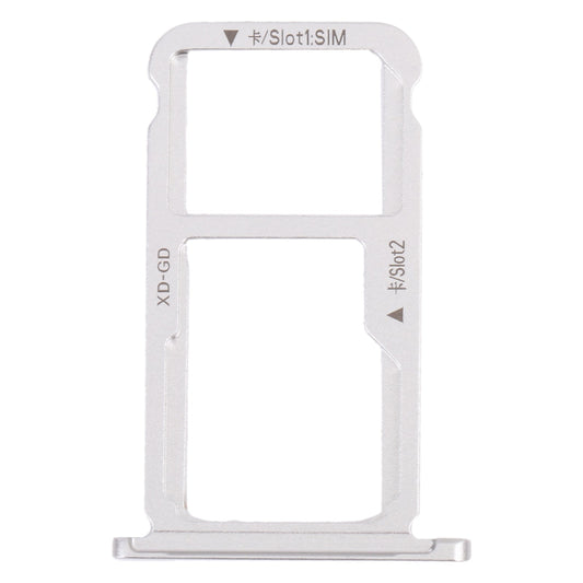 SIM Card Tray + SIM Card Tray / Micro SD Card Tray for Honor Mate 9 Lite (Silver)