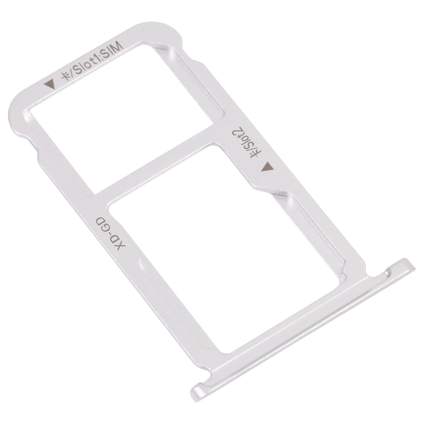 SIM Card Tray + SIM Card Tray / Micro SD Card Tray for Honor Mate 9 Lite (Silver)