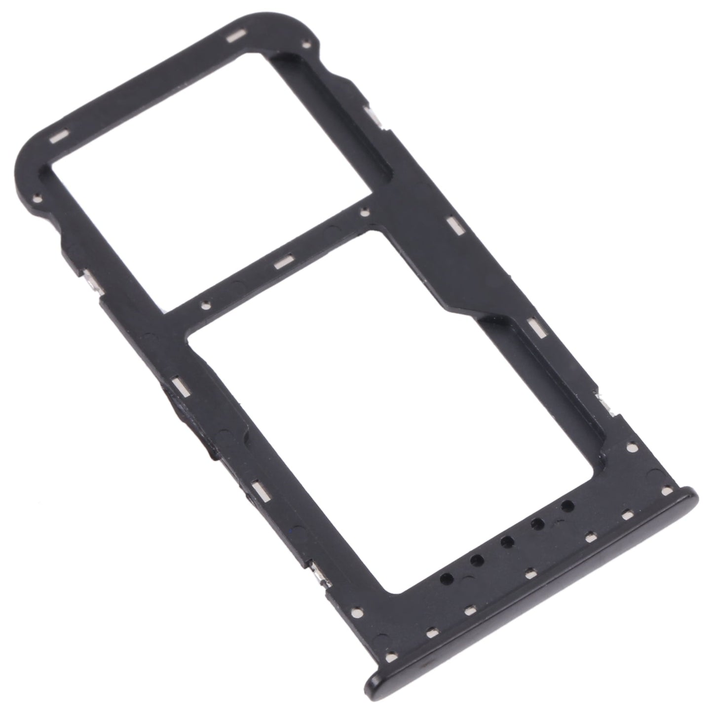SIM Card Tray + SIM Card Tray / Micro SD Card Tray for Honor 6C Pro (Black)