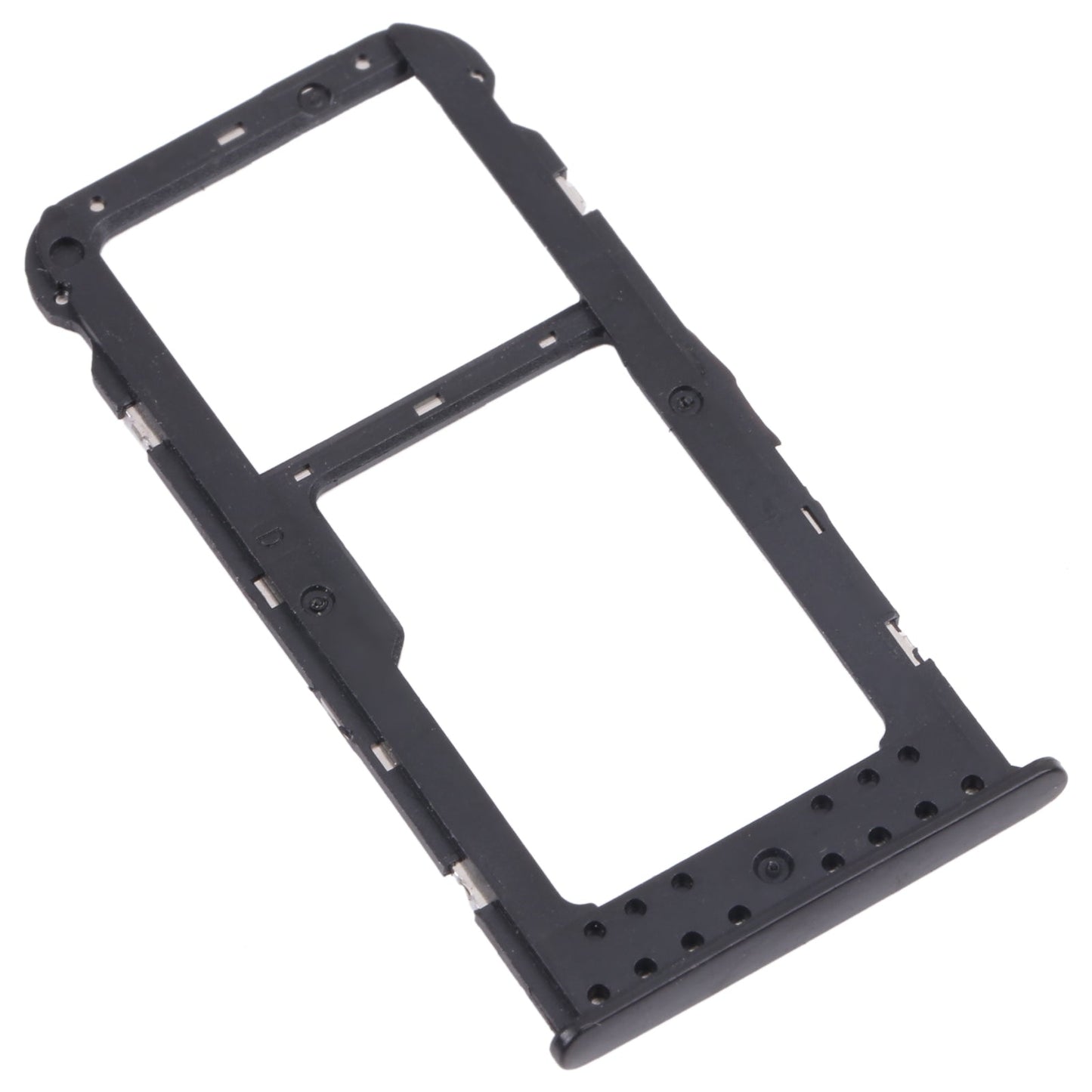 SIM Card Tray + SIM Card Tray / Micro SD Card Tray for Honor 6C Pro (Black)
