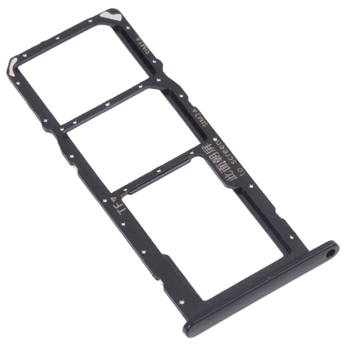 SIM Card Tray + SIM Card Tray / Micro SD Card Tray for Huawei Enjoy 20e (Black)