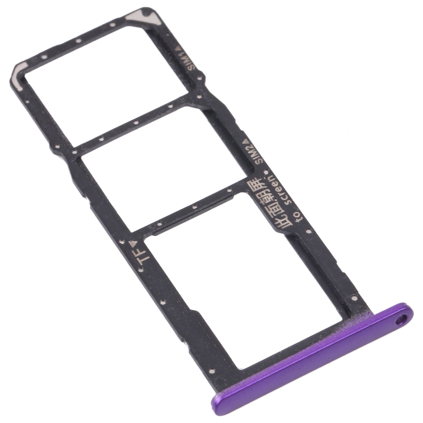 SIM Card Tray + SIM Card Tray / Micro SD Card Tray for Huawei Enjoy 20e (Purple)
