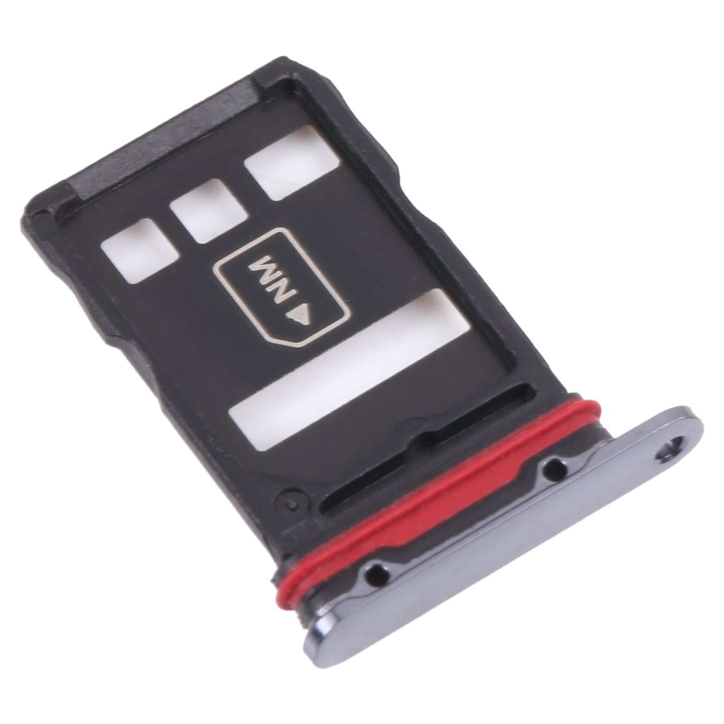 SIM Card Tray + NM Card Tray for Huawei Mate 40 RS Porsche Design (Black)