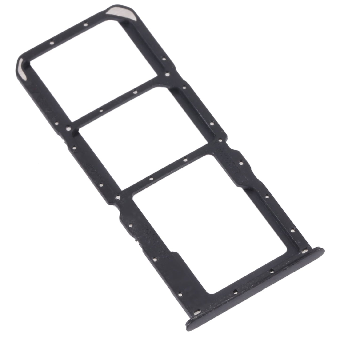 For OPPO A56 5G SIM Card Tray + SIM Card Tray + Micro SD Card Tray (Black)