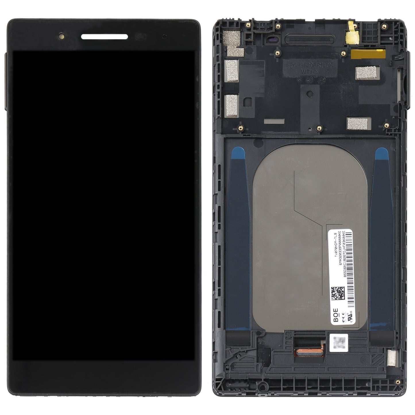 Original LCD Screen For Lenovo Tab 7 TB-7504N TB-7504X TB-7504F TB-7504 Digitizer Full Assembly with Frame(Black)