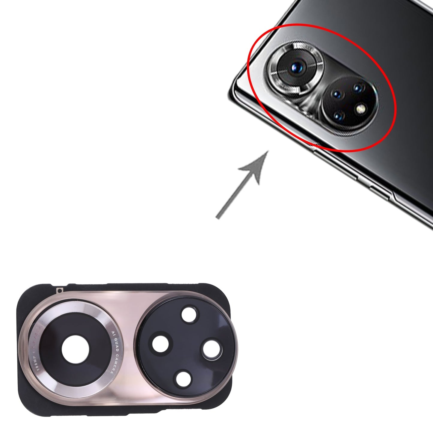 For Honor 50 Original Camera Lens Cover (Gold)