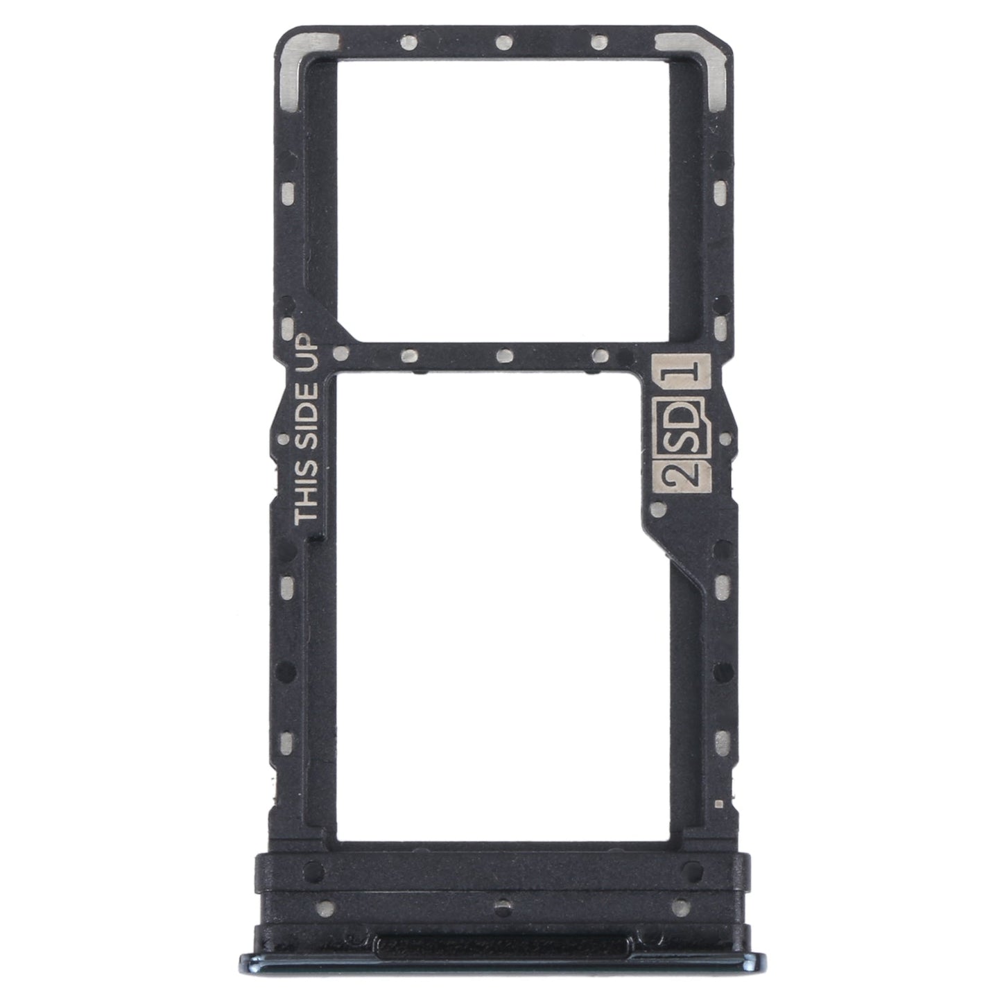 For Motorola Moto G52 SIM Card Tray + SIM / Micro SD Card Tray (Black)