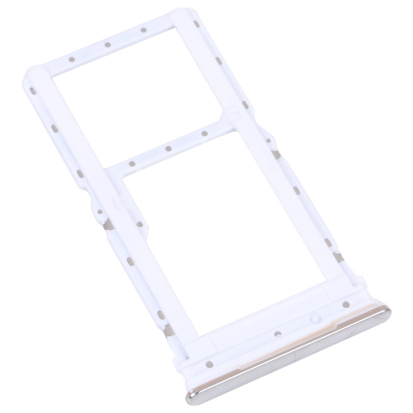 For Motorola Moto G52 SIM Card Tray + SIM / Micro SD Card Tray (Silver)