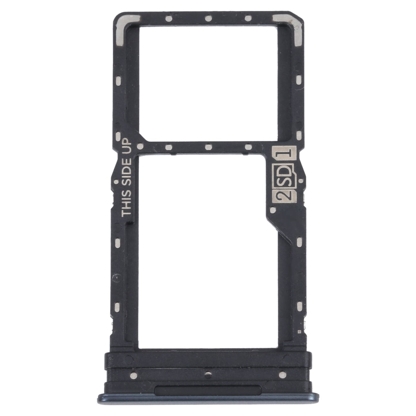 For Motorola Moto G82 5G SIM Card Tray + SIM / Micro SD Card Tray (Black)